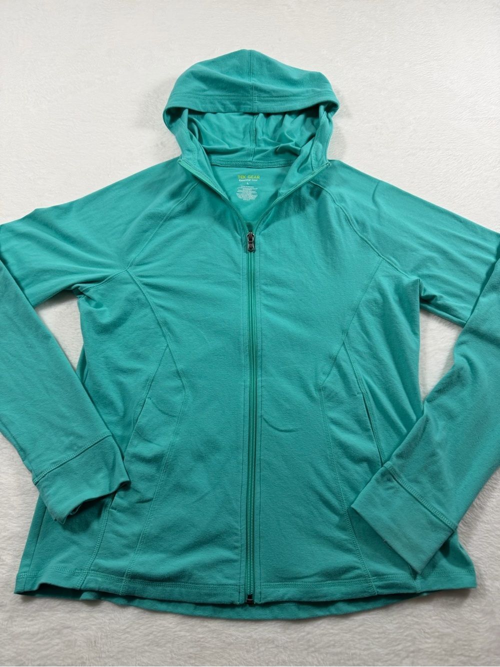 tek gear Women's Teal Hooded Zip-Up Jacket